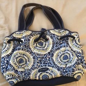 Vera Bradley blue,white and yell purse